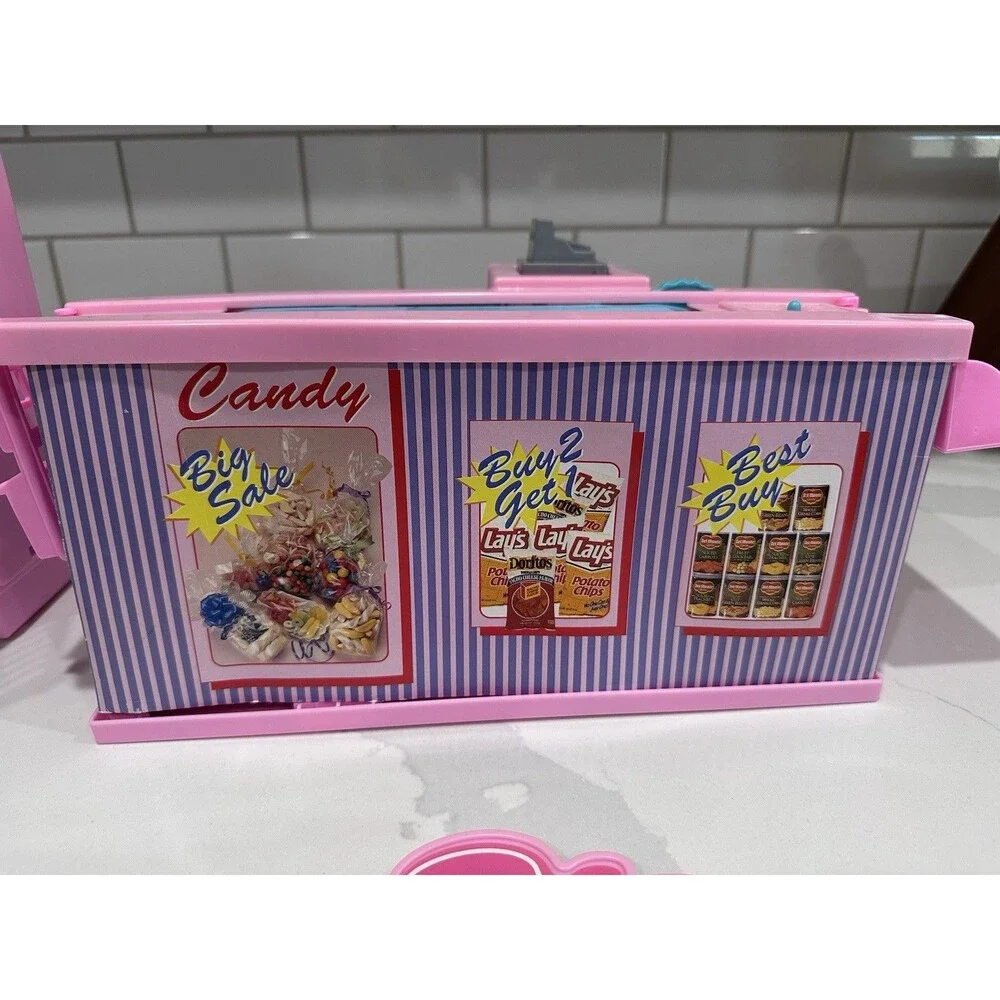 Vintage Barbie Grocery Store Supermarket Playset Register Shelf Cart Lot Mattel